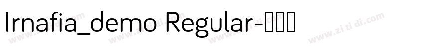 Irnafia_demo Regular字体转换